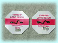 1978 Punched Beach Badges